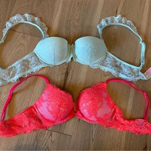 Set of 2 Victorias Secret Very Sexy Push Up Bras 34A